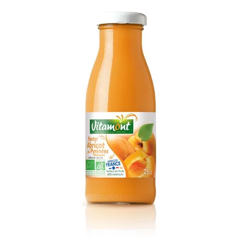 Mini nectar d’abricot bio des Pyrénées-Orientales - 25 cl