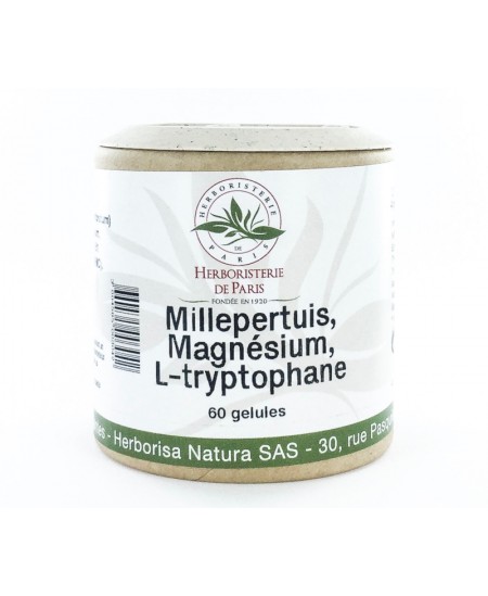Herboristerie de Paris Millepertuis Magnésium L-tryptophane 60 gélules