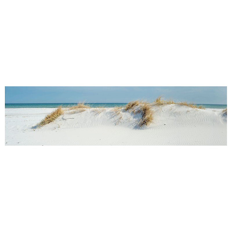 Brise vue imprimé plage DUNES | H.0.8 x L.3 m – 100% occultant – Made in France par Scenolia + kit de fixation offert