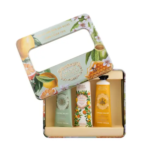 Coffret 3 crèmes mains Les Intemporels amande miel raisin Panier des Sens - 3 x 30 ml