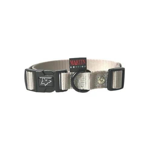 Collier chien réglable 20mm / 40-55cm gris