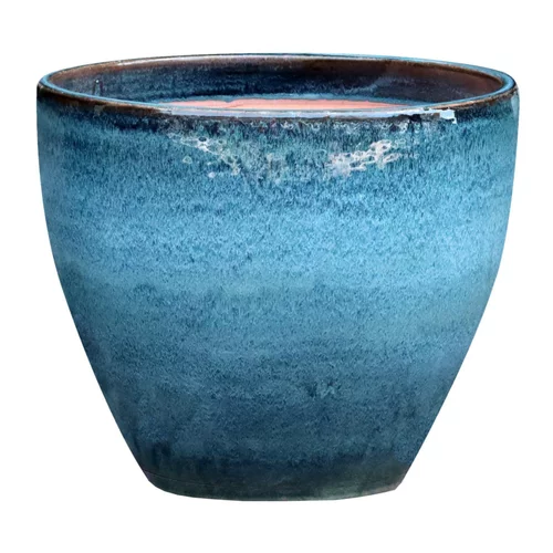 Cuvier en grès émaillé bleu Océan Decolines Littoral - Ø 22 x H 21,5 cm