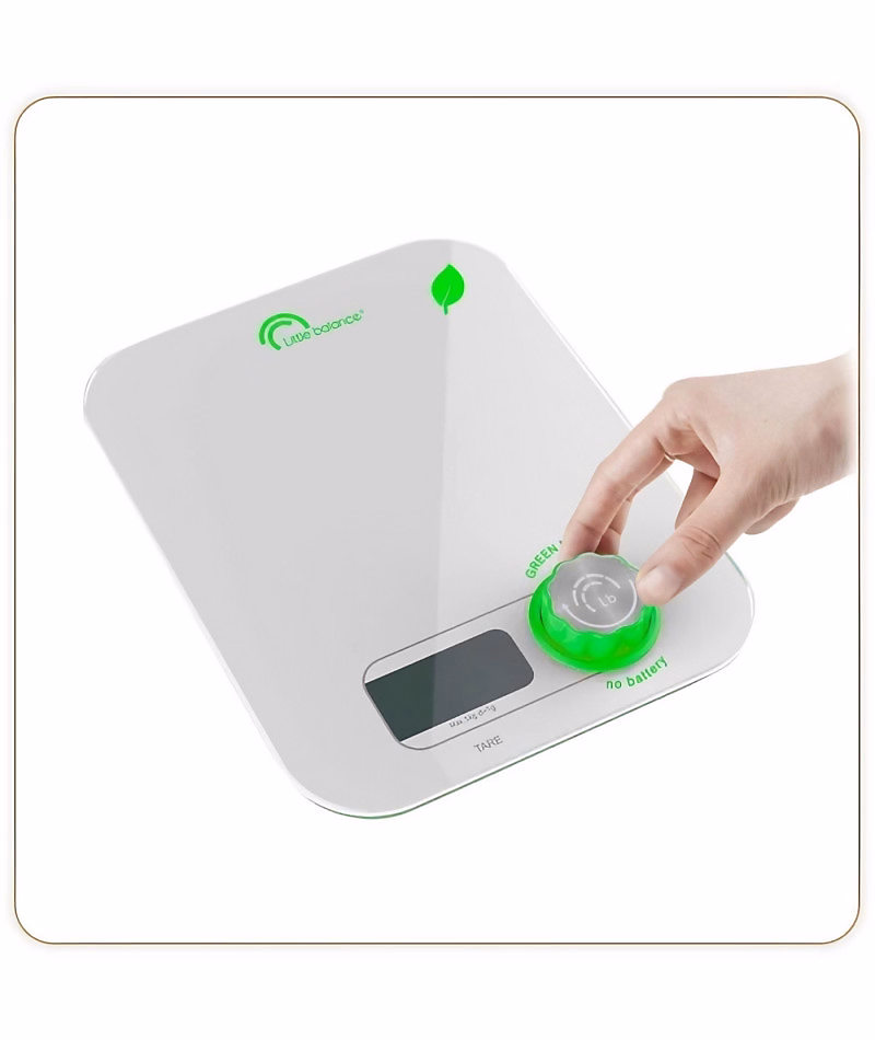 Petit électroménager – Balance de cuisine sans pile LITTLE BALANCE 8198 Kinetic Flower 5 kg / 1 g Blanc