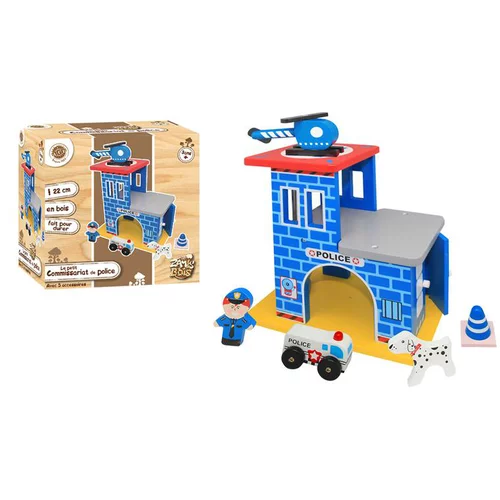 Coffre commissariat de police en bois Les Zamis Bois -22 cm