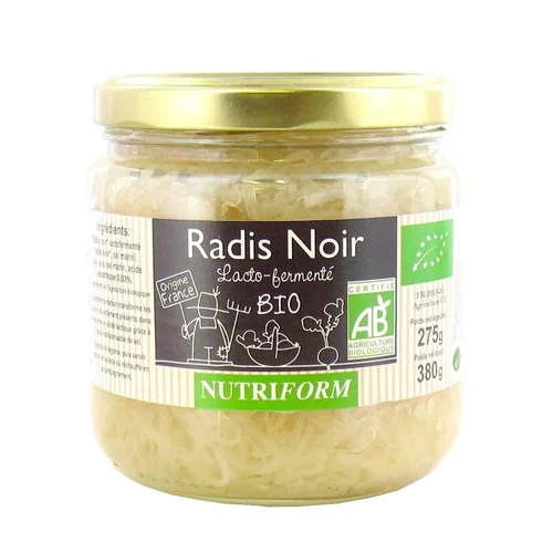 Radis noir lacto-fermentées bio 380g