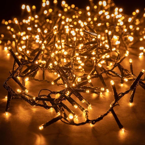 Guirlande lumineuse LED à lumière animée blanc chaud sur secteur - 40 m