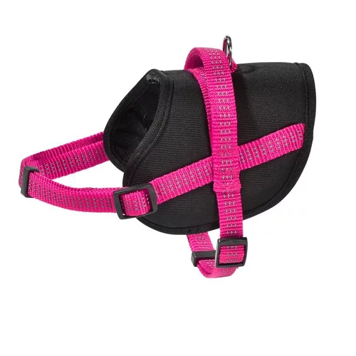 Harnais pour chien coloris fuchsia en polyester et nylon Bobby Easy Safe – Taille S