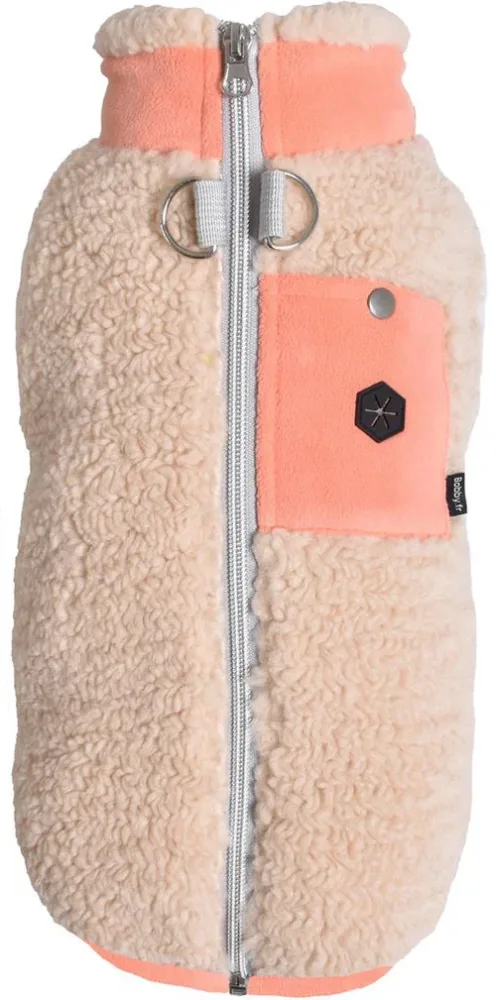 Pull pour chien coloris corail Bobby Alpaga - Taille 40M