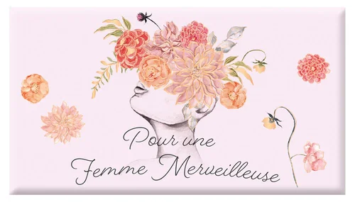 Chocolat au lait bio « Pour une Femme Merveilleuse » Art Grafik - 40 g