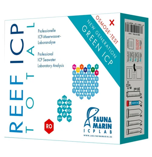 Analyse d'eau de récif laboratoire ICP FAUNA MARIN - total test
