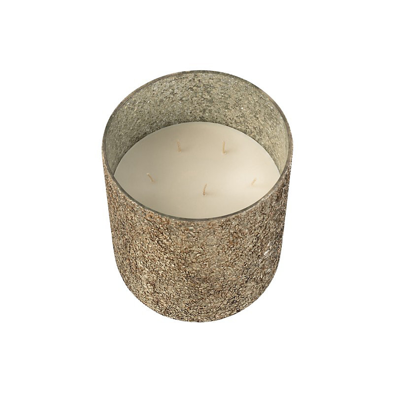Bougie parfumée 120H dans pot en verre Bronze 20 × 20 × 25 cm
