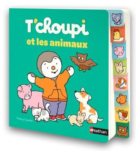Livre "T'choupi et les animaux" aux Éditions Nathan