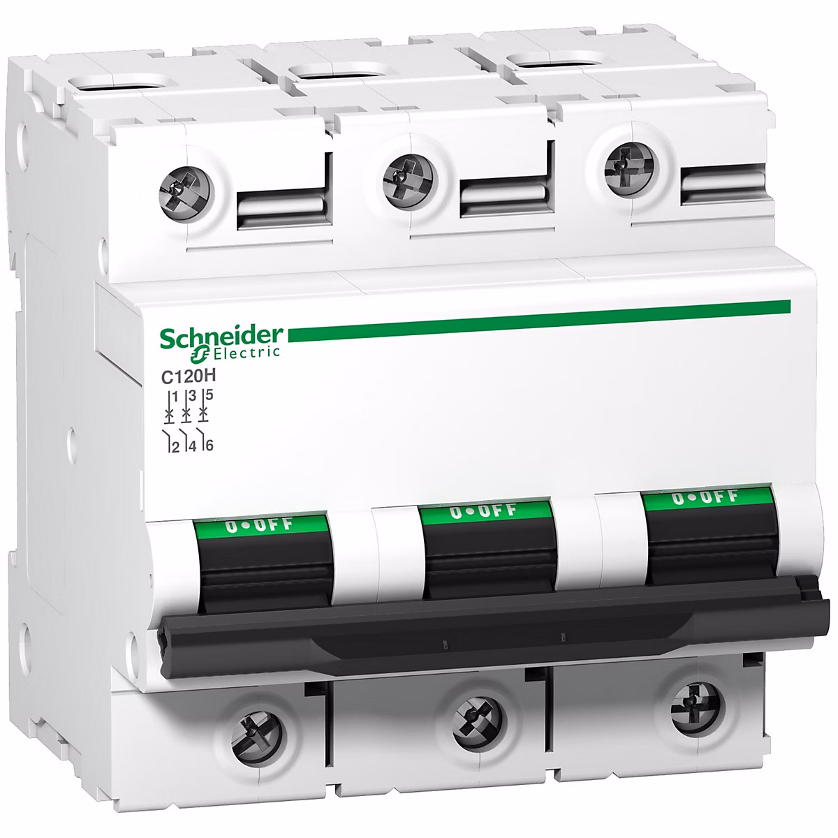 A9n18469 Schneider C120h Disjoncteur Triphasé Schneider 100 A | 3p – Courbe C – 15ka – à Vis