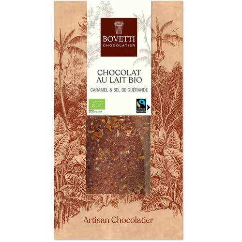 Chocolat au lait bio caramel et sel - 100 g