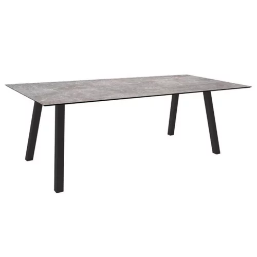 Table coloris gris en aluminium Interno Stern - 220 x 100 cm
