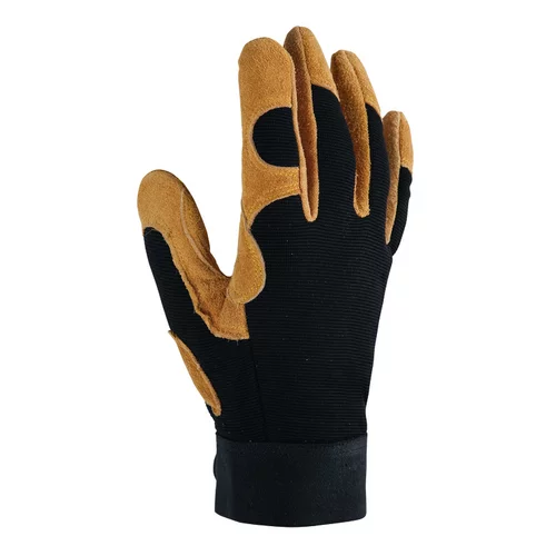 Gants Control coloris Marron en polyester et cuir Taille 8
