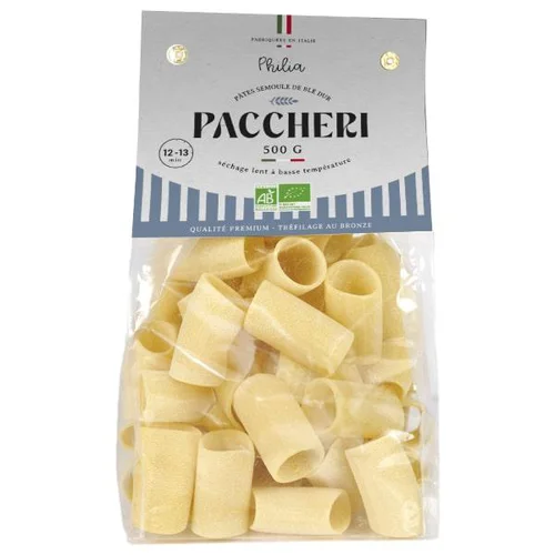 Pâtes Paccheri bio Philia - 500 g