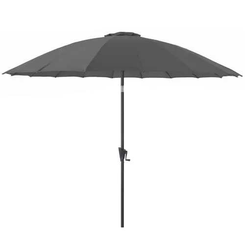 Parasol droit rond coloris gris Ø 300 cm