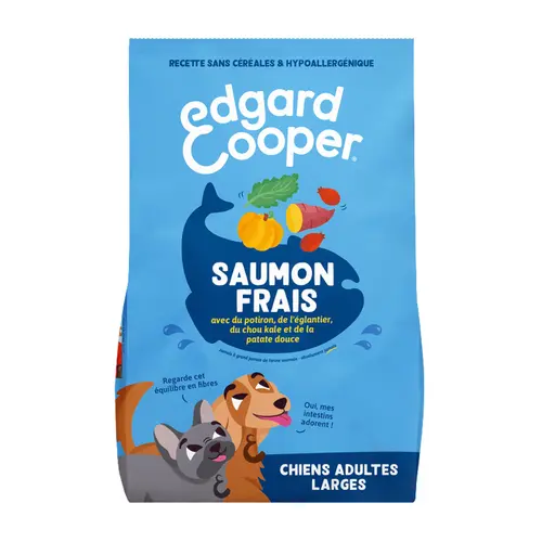 Croquettes pour chien adulte au saumon sans céréales Edgard & Cooper - 12 kg