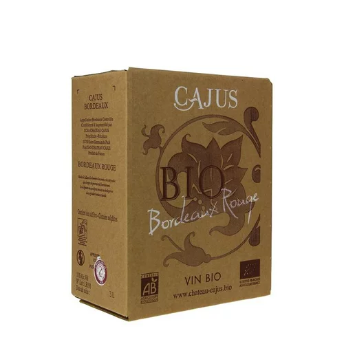 Château Cajus rouge bio - Cubi 3 L