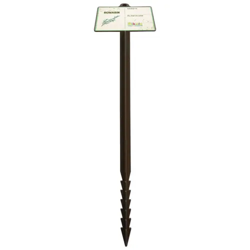 Étiquette à planter jalons de jardin romarin coloris marron - 45 cm