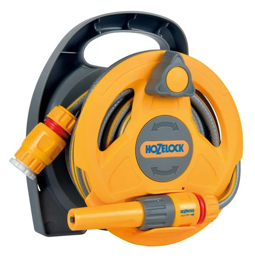Enrouleur automatique tuyau d'arrosage New micro reel coloris jaune Hozelock