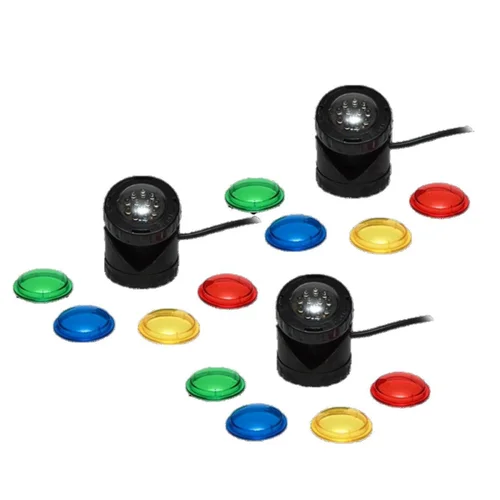 Mini-spots pour bassin LED, spéciale subaquatique, AQUA NOVA BASSIN - modèle NPL1, lot de 3