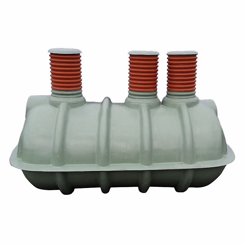 Cuve de stockage 2250 L de récupération d'eau de pluie – 3 trappes à enterrer