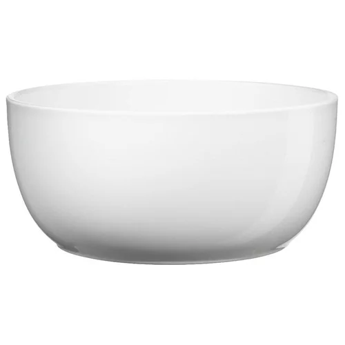 Coupe en céramique blanche 3 orchidées - Ø 28,5/26,5 x H 13 cm
