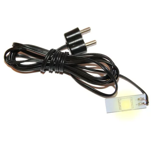 Ruban de LED avec 1 Lumière Blanche 10x1x17 cm Noir