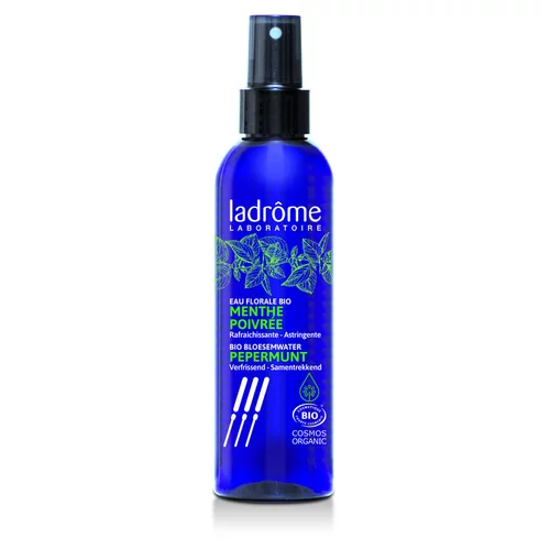 Eau florale menthe poivrée en flacon bleu Drôme Provençale - 200 ml