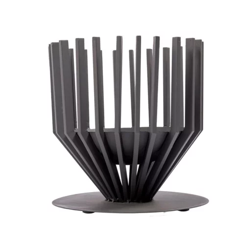 Brasero noir poudré Irving - Ø 44 x H 43 cm