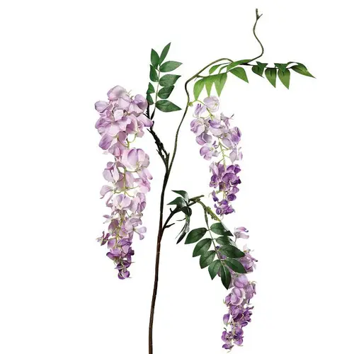 Bouquet artificiel de glycine lilas coloris rose - 100 cm