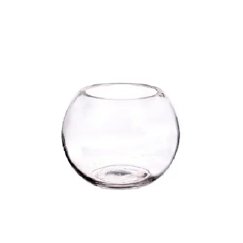 Vase sphère coupé à froid Ø 13 x H 13 cm