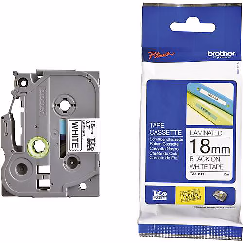 BROTHER Ruban etiqueteuse P-TOUCH TZE-241 – 18mm