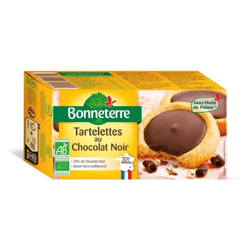 Tartelettes au chocolat noir 125 g BONNETERRE
