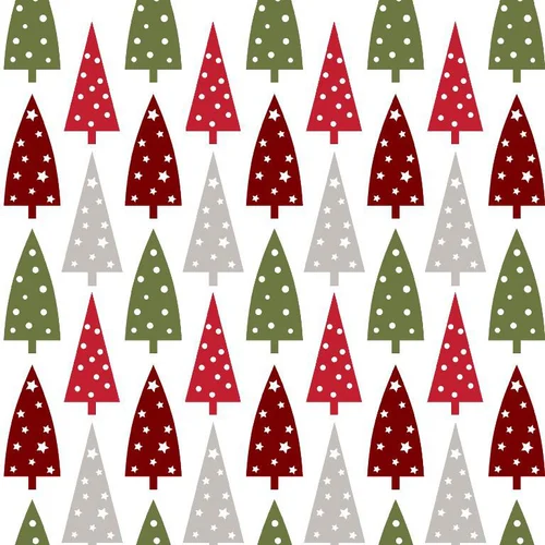 20 serviettes 3 plis Trees in a row - 24 x 24 cm
