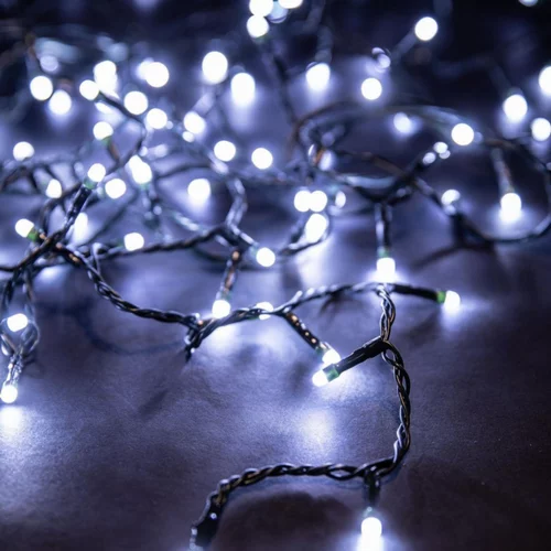 Guirlande lumineuse LED à lumière fixe blanc pur - 8 m