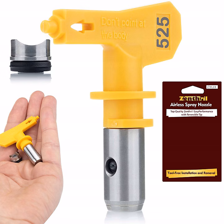 Buse de Pulvérisation Airless 525 – Jet 25 cm, Haute Précision, Pour Peintures Extérieures et Élastomères