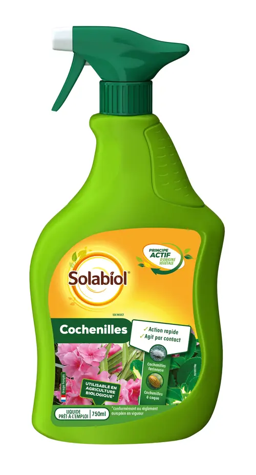 Traitement insecticide cochenilles prêt-à-l'emploi Solabiol - 750 ml