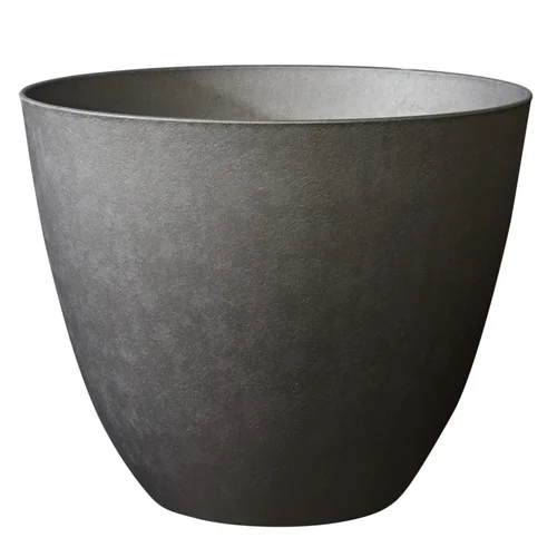 Pot en matière recyclée coloris gris ardoise Poetic Elément conique 40 L - Ø 39,1 x H 32 cm