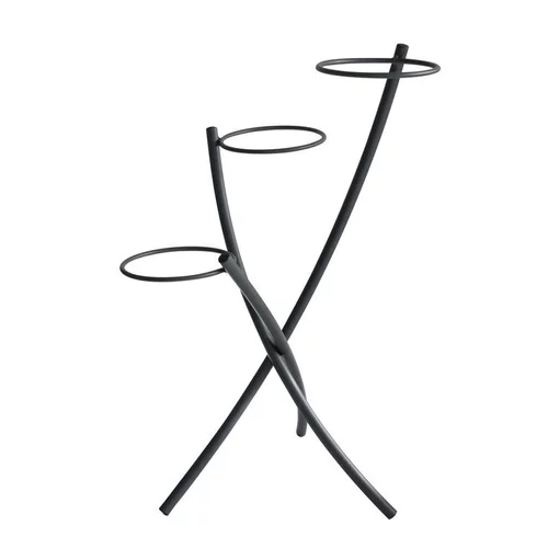 Porte plantes 3 pots en métal gris Louis Moulin - 78 cm