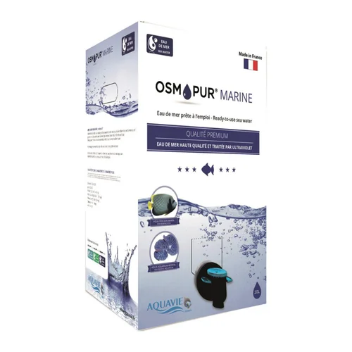 Eau de mer pour aquarium prêt à l'emploi Aquavie Osmopur Marine - 20 L