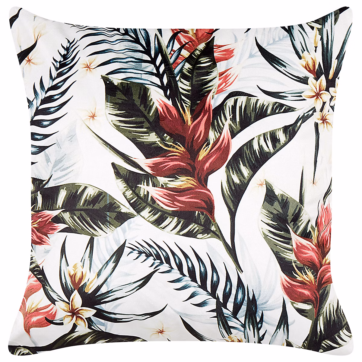 Coussin EDELWEISS 45 × 45 cm Velours Multicolore Motif de plante