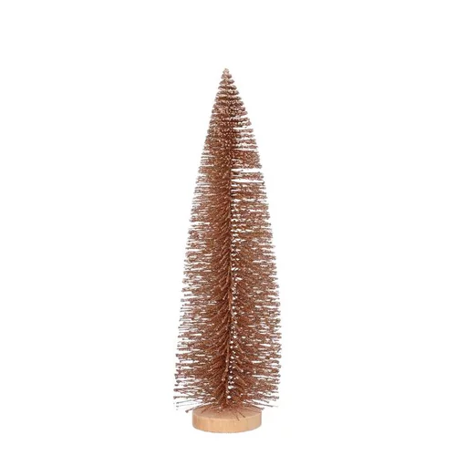 Arbre pailleté coloris marron en polyéthylène - 40 cm