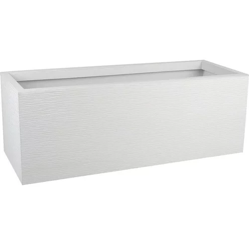 Jardinière Graphit' Up 57 L coloris blanc cérusé - 79,5 x 29,5 x 29,5 cm