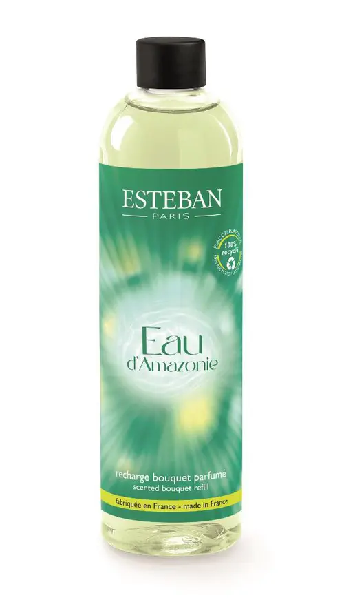 Recharge pour bouquet parfumé et diffuseur Esteban parfum Eau d’Amazonie - 250 ml