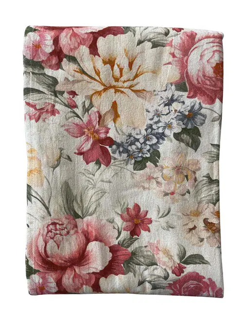 Nappe en coton à motif fleuri multicolore Enora - 150 x 250 cm