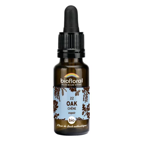 Élixir n°22 Biofloral de chêne en flacon de 20 ml