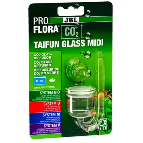 Diffuseur de CO2 en verre, gamme midi - JBL ProFlora Taifun